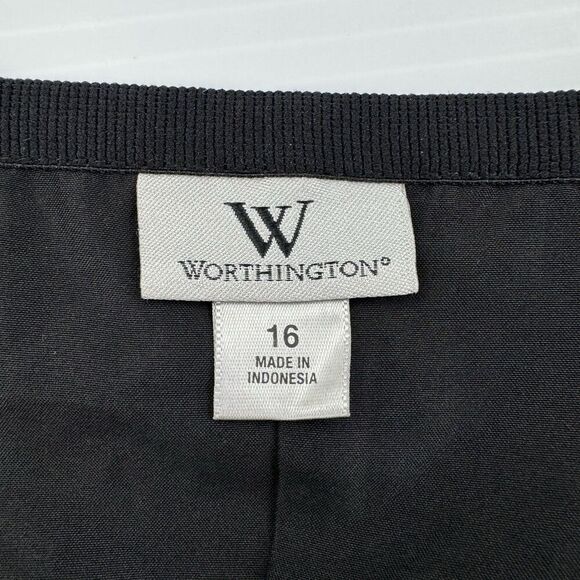 Worthington Leopard Print Skirt Size 16 NWT Lined Western Khaki Animal Print - Picture 2 of 10